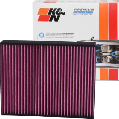 Bild av K&amp;N Filters DVF5015 Filtre d&#039;habitacle à charbon actif 247 40 carré(e) BMW: 1 5 portes, 3 Berline, Touring