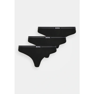 Bild av BOSS Thong 3 PACK String, Storlek: XS, Black