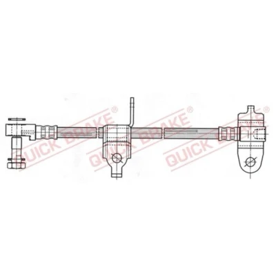 Bild av Bromsslang, framaxel vänster, ford transit buss, flak/chassi, skåp, 4060853, 4419596, 4447739, YC152078BD, YC152078FA, Y