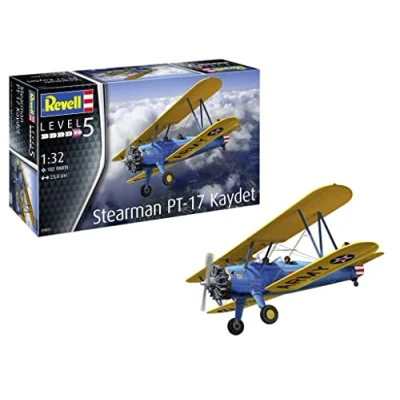 Bild av Revell 03837 Stearman PT 17 Kaydet 1:32 Skala obyggd/omålad plastmodellsats