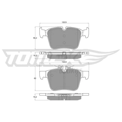 Bild av TOMEX brakes TX 17 051 Jeu de plaquettes frein Essieu arrière préparé pour indicateur d&#039;usure MERCEDES BENZ: Classe C Berline, Coupe