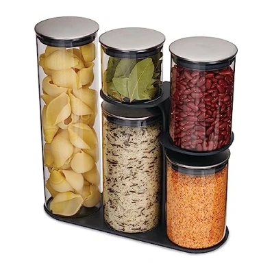 Bild av Joseph Carousel with storage jars Grey