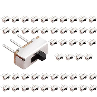 Bild av Clyxgs CLDIY Vertikal skjutbrytare hög knopp 3 stift 2 position 1P2T SPDT med PCB panel för Arduino 0,5 ampere, 50 V DC, mm, st