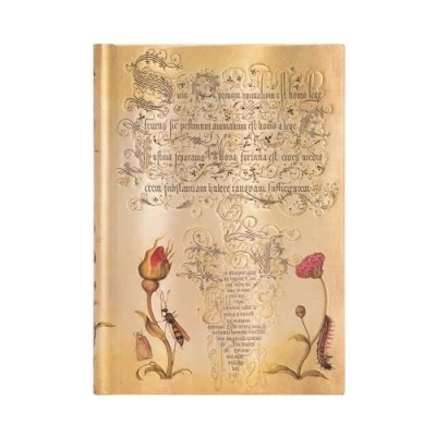 Bild av Carnet à couverture rigide Rose Flamande Midi Non ligné 144 p.: Hardcover, 120 gsm, ribbon marker, memento pouch, elastic closure, book edge printing