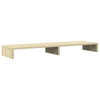 Bild av vidaXL Skärmställ sonoma ek 100x27x10 cm konstruerat trä, ställ för mosnitor, datorställ, monitorstativ, monitorer, monitorställ