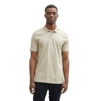 Bild av TOM Tailor Denim Basic Piké, Storlek: Medium, Beige abbey stone