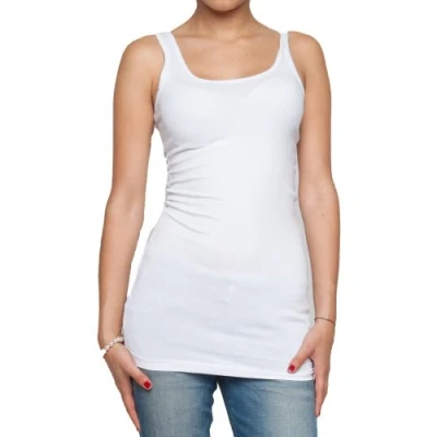 Bild av ONLY Onllive Love Long linne NOOS väst (paket med 1), Vit (vit), XS