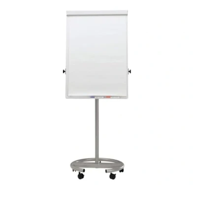 Bild av Maul Flipchart Office Mobil I Rollbar Rundfot Höjdjusterbar Snabbväxling Blockhållare 6375095, 1 St, Silver
