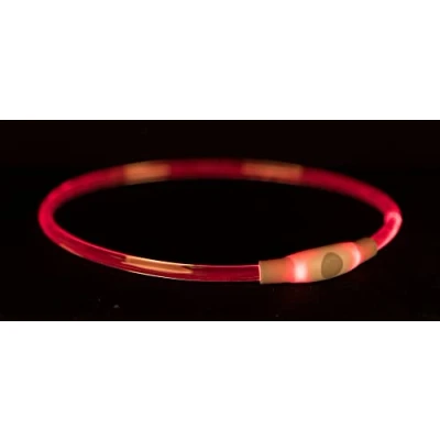 Bild av Trixie USB Flash Light Ring L XL: 65 cm/ø 8 mm Red