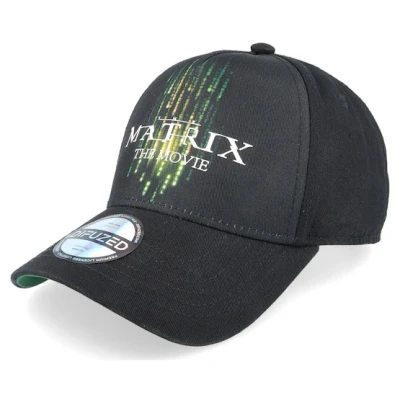 Bild av Warner Bros The Matrix Resurrections röd och blå piller affisch logotyp justerbar baseballkeps, flerfärgad (BA612807MTX)
