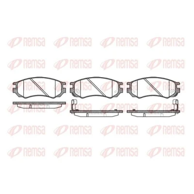 Bild av REMSA 0395.02 Jeu de plaquettes frein Essieu avant contact signal d&#039;usure inclus NISSAN: ALMERA 1 Hatchback, Sunny 3