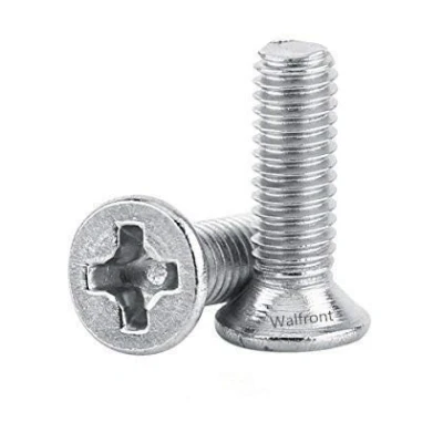 Bild av 100 st M3 platt huvud maskin försänkt skruv bult rostfritt stål SS304 fästelement, full tråd, enkel finish M3x12mm Colormap