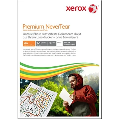 Bild av Xerox Premium NeverTear plastpapper 003R98126 A4 210 x 297 mm, 160 g/m² specialpapper för laserskrivare och kopiatorer 10 ark vit