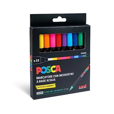 Bild av UNI POSCA PEN paket med 10 stycken