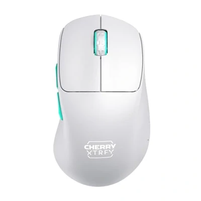 Bild av CHERRY XTRFY M64 Wireless, Ultralätt Trådlös Gamingmus, 2,4 GHz, Optimerad för E Sport, Ergonomisk Form med extra låg Front, Vit