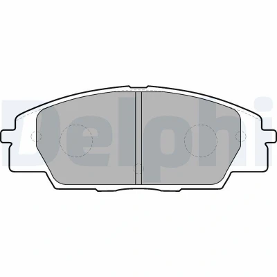 Bild av DELPHI LP1559 Jeu de plaquettes frein avec indicateur d&#039;usure tôle anti bruit accessoires HONDA: CIVIC 8 Hatchback, 7 Hatchback