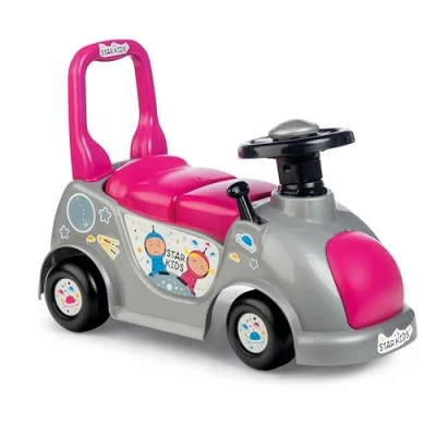 Bild av Chicos Starkids barnvagnar Fungerar som en gåstol och åkbräda tack vare det upphöjda stativet Inkluderar förvaringslåda för föremål Från 10 månader Färg rosa (35218)