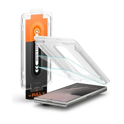 Bild av Spigen Glas.tR EZ Fit Pro Skärmskydd kompatibel med Samsung Galaxy Z Fold7, 2 Stycken, Sjabloon voor Installatiem, Kristallklart, Case friendly, 9H härdat glas