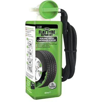 Bild av Slime 10180 Punktering Lagningssats Refill, Nödkit för Bildäck, Tätning Medel Ersättning, Lämplig Bilar och Andra Motorvägsfordon, 10 Min Fix