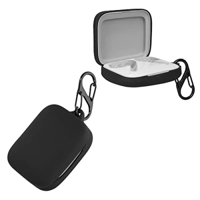 Bild av kwmobile fodral kompatibelt med OnePlus Buds Pro 2 hörlursfodral TPU silikonfodral skyddsfodral i svart