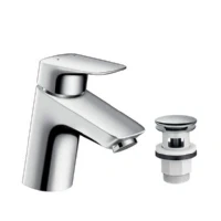 Bild av Hansgrohe logis single lever basin mixer 70 with push open w