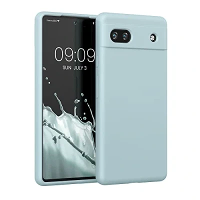 Bild av kwmobile Fodral kompatibelt med Google Pixel 6a mjukt skydd TPU silikon telefonfodral cool mynta