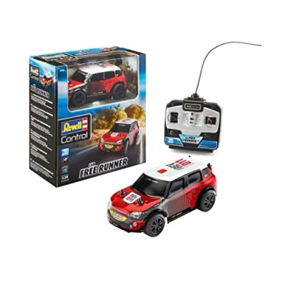Bild av Revell Control RC Rally Car Free Runner I skala 1:20 mycket detaljerad, robust design Perfekt för inomhus och utomhusbruk Exakt MHz sändare unga racerförare från 6 år
