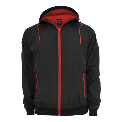 Bild av Urban Classics Contrast Windrunner Allvädersjacka, Storlek: Small, Black/red