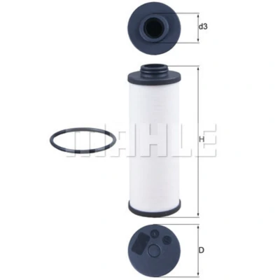 Bild av Hydraulikfilter, automatväxel KNECHT HX 186D