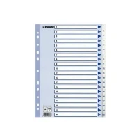 Bild av Register Non Stop A4/1 20 rubrikblad vit