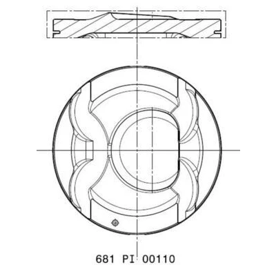 Bild av Kolv Mahle 681 PI 00110 002