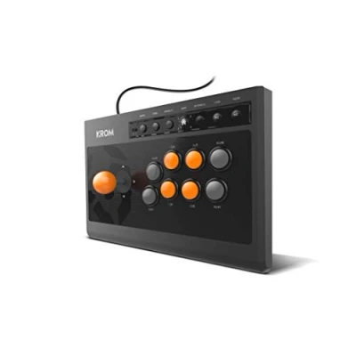 Bild av KROM Kumite NXKROMKMT Gamepad Arcade Multiplataforma, Fighting Stick, Joystick, modos D Pad eller X/Y ingång, kompatibel PC, PS3, PS4 och XBOX One