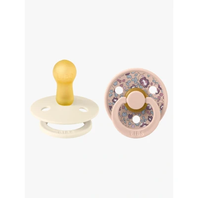 Bild av BIBS x Liberty Colour Napp 2 Pack Latex Stl Rund, Eloise/Blush Mix