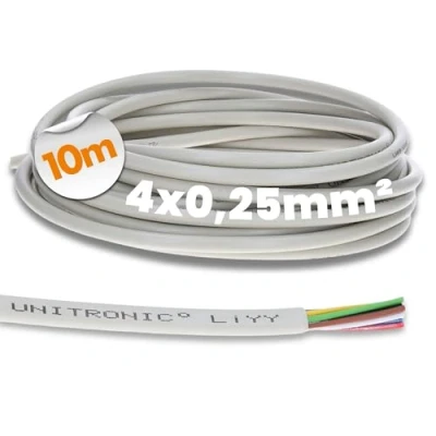 Bild av 10 meter Lapp 0028304 UNITRONIC LiYY PVC datakabel 4x0,25 mm² I Lödkabel Signalkabel Klockkabel LED förlängningskabel