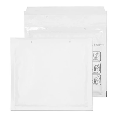 Bild av Blake Purely Packaging CD 165 x 180 mm Envolite Peel &amp; Seal vadderade bubbelkuvert (CD) vit förpackning med 200