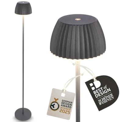 Bild av Briloner LED golvlampa Brilo unplugged Riffle, antracit