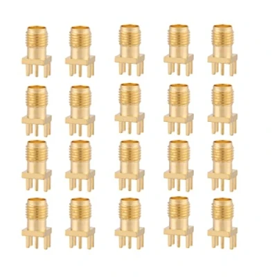 Bild av 10 stifts SMA hona uttag PCB monteringsadapter 50 Ohm RF kontakt