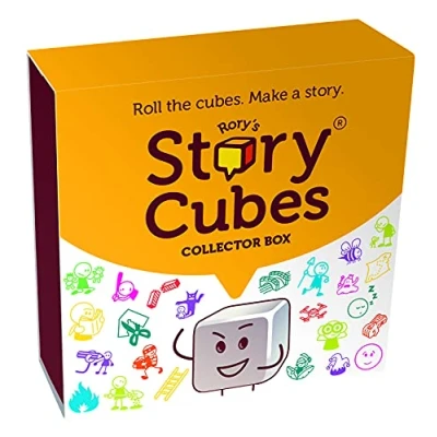 Bild av Asmodee ASMRSCREPACK01B Collectors Story Cubes: Repack Design B innehåll £39 RRP, gul, specialvärdelåda