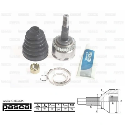 Bild av Ledsats, drivaxel PASCAL G1X032PC