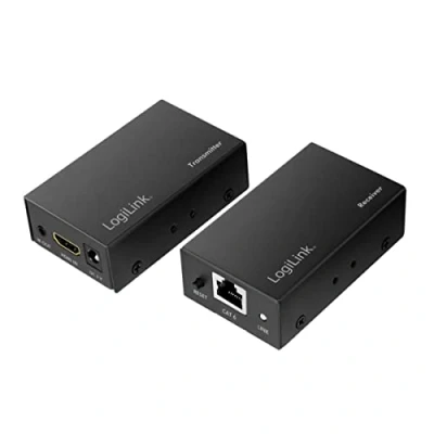 Bild av LogiLink HD0023 HDMI förlängarset Full HD (via LAN), 60 m (2560 x 1440/60 Hz) för att förlänga signaler via nätverkskabel