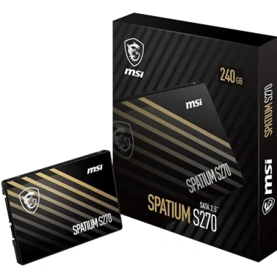 Bild av MSI SPATIUM S270 SATA 2.5 240GB disque SSD 2.5&quot; 240 Go Série ATA III 3D NAND