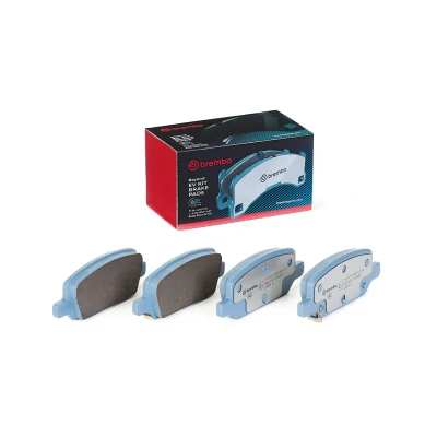 Bild av BREMBO P 09 027E Jeu de plaquettes frein avec indicateur d&#039;usure tôle anti bruit sans accessoires TESLA: Model 3, Y