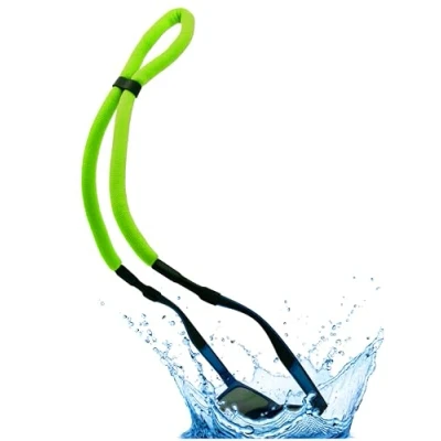 Bild av Stand WERK® Glasögonband flytande [Premium] sportglasögonband I vattensport glasögonskydd för segling, surfing och mer, Neongrön, 33 cm