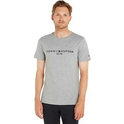 Bild av Tommy Hilfiger LOGO TEE Tshirt med print, Storlek: XXL, Grey