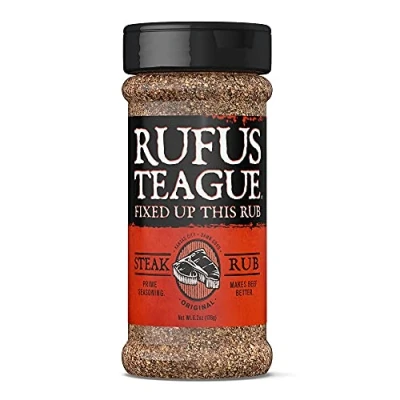 Bild av Rufus Teague Steak rub 176g Kraftfull BBQ för biff och nötkött Med peppar, vitlök örter Grillpresent män, idealisk stekpanna &amp; grill