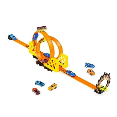 Bild av MOLTO Ultimate bilbana med Looping och en bil Track 360 grader Lekparkering Utbildningsleksaker för barns utveckling Från 3 år gammal