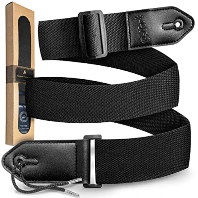 Bild av Belfort® Gitarrrem rem för elgitarr, akustisk gitarr, västerländsk elbas och ukulele gitarrband vuxna barn gitarr med mikrofiber läder E BOOK