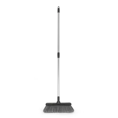 Bild av Kleeneze KL028107EU7 mjuk inomhuskvast icke repande borst, inomhus golvborste, lämplig för hårda golv, 120 cm utdragbart handtag i rostfritt stål, hängande krok, grå, 100 års utgåva