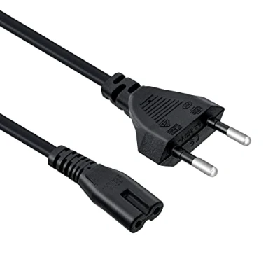 Bild av Mcbazel 3m Svart Nätsladd, Europlugg C7 2 Stifts Strömkabel för PS5 / PS4 PS3 Xbox Series X/S