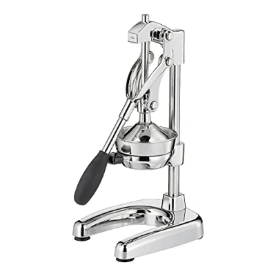 Bild av Cilio AMALFI manuell juicepress rostfritt stål handjuicer för 25% mer juice låg ansträngning professionell juicer 22,5 x 19,5 43,5 cm, krom